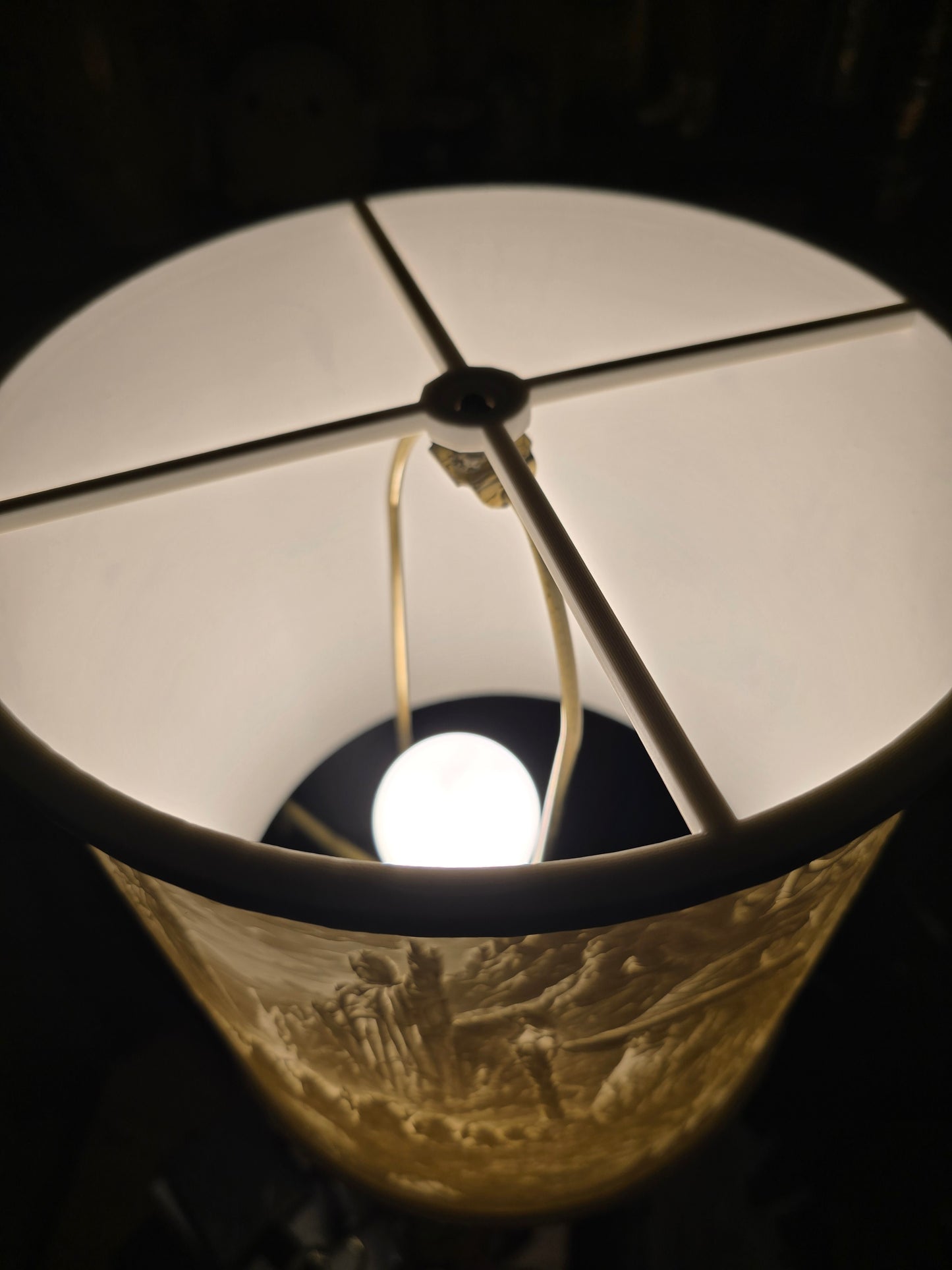 Bikers under the Moonlight Lamp shade
