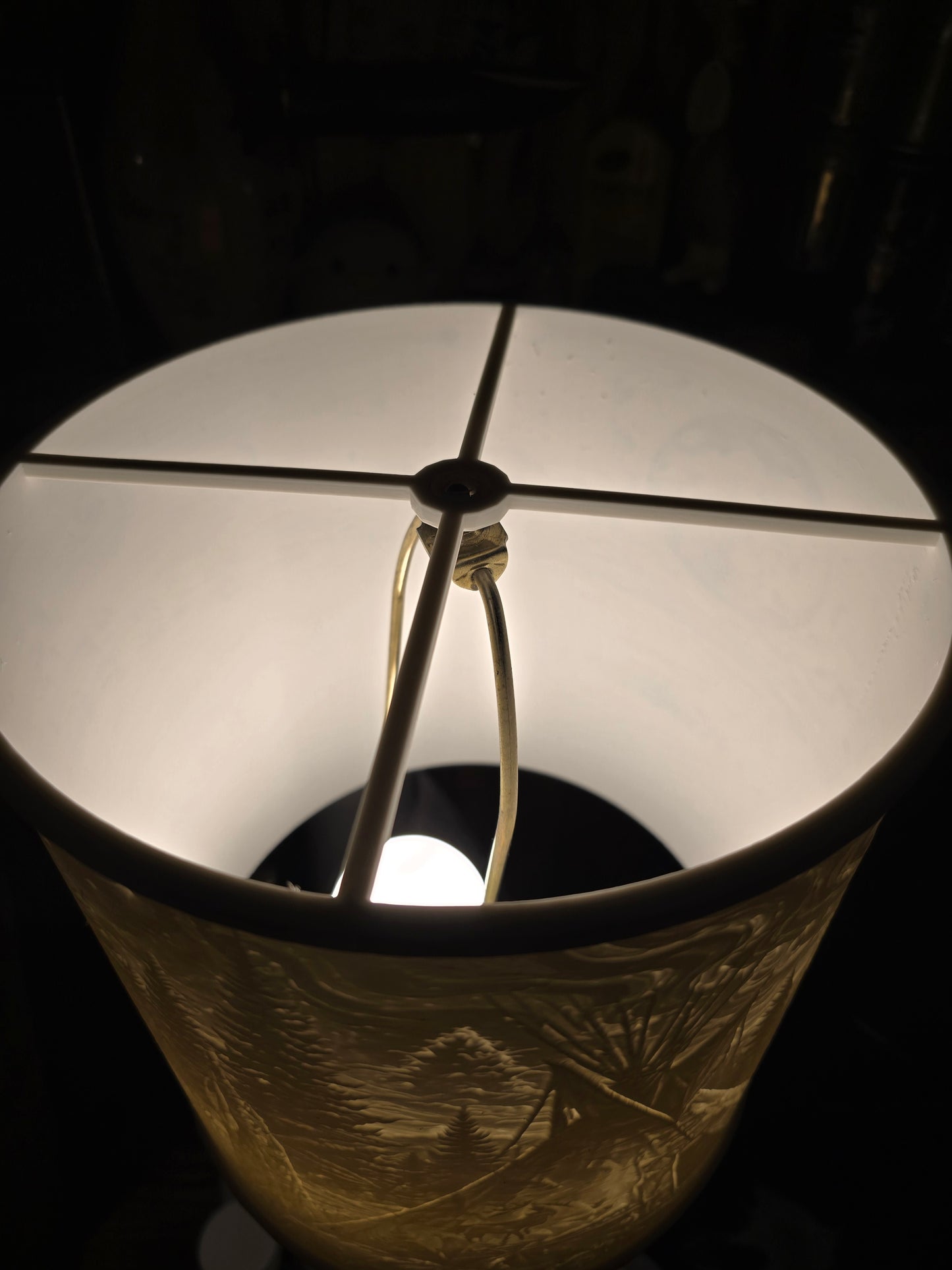 Moonlit Tee Pee Cannabis Wilderness Lamp Shade ONLY