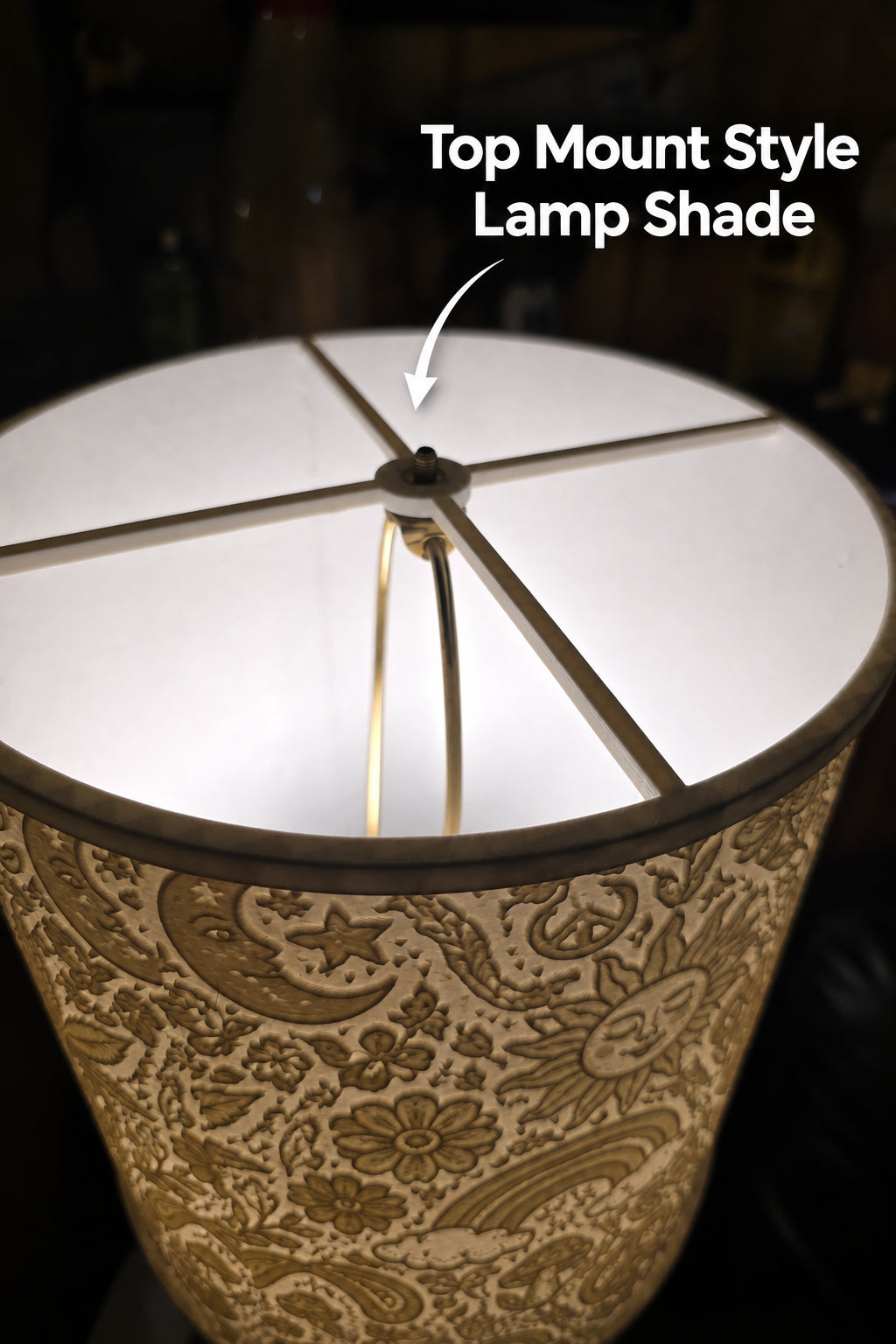 Minnesota Vikings Northern Lights design Top Mount lampshade