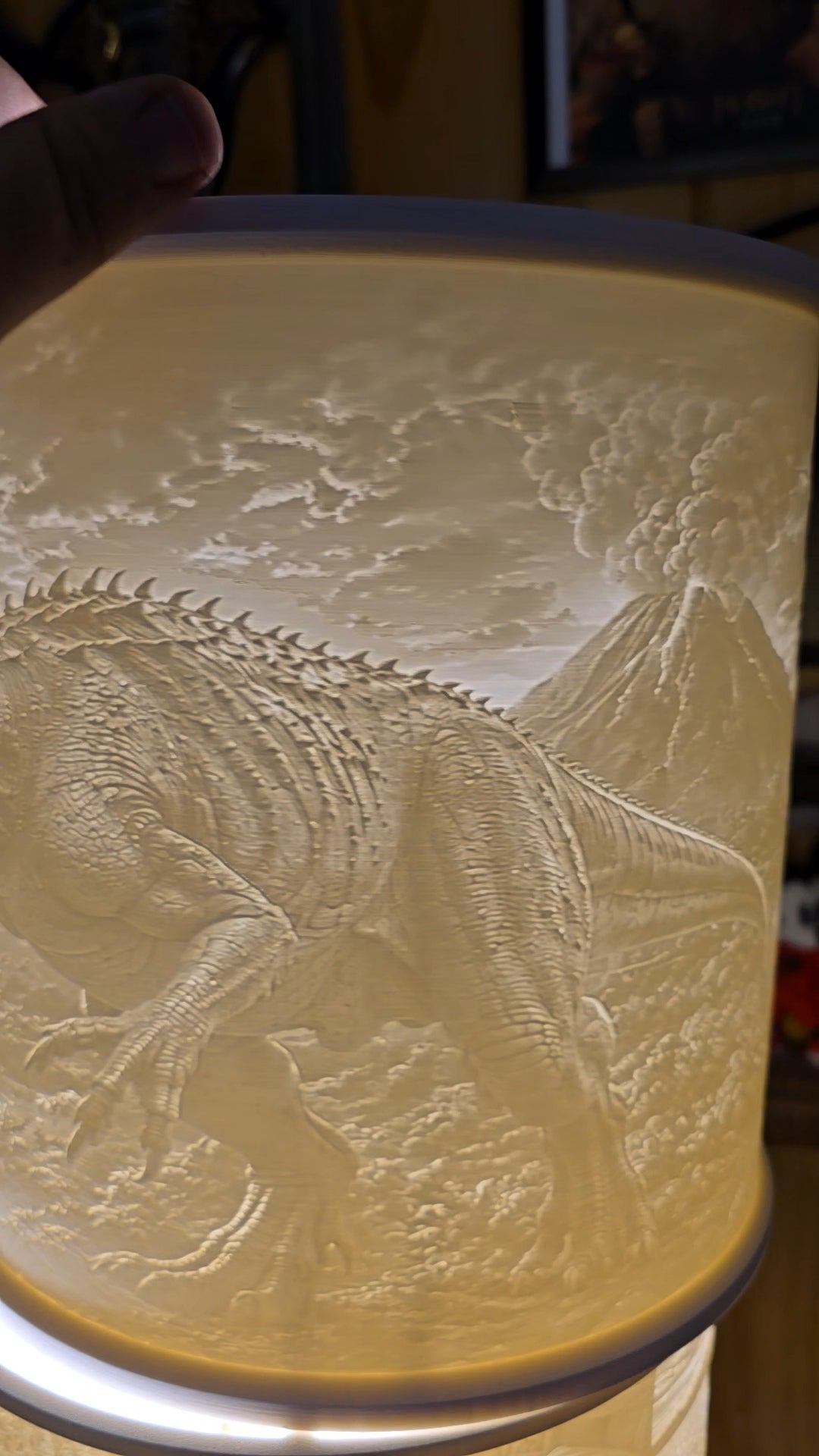 Jurassic Park themed top mount lampshade