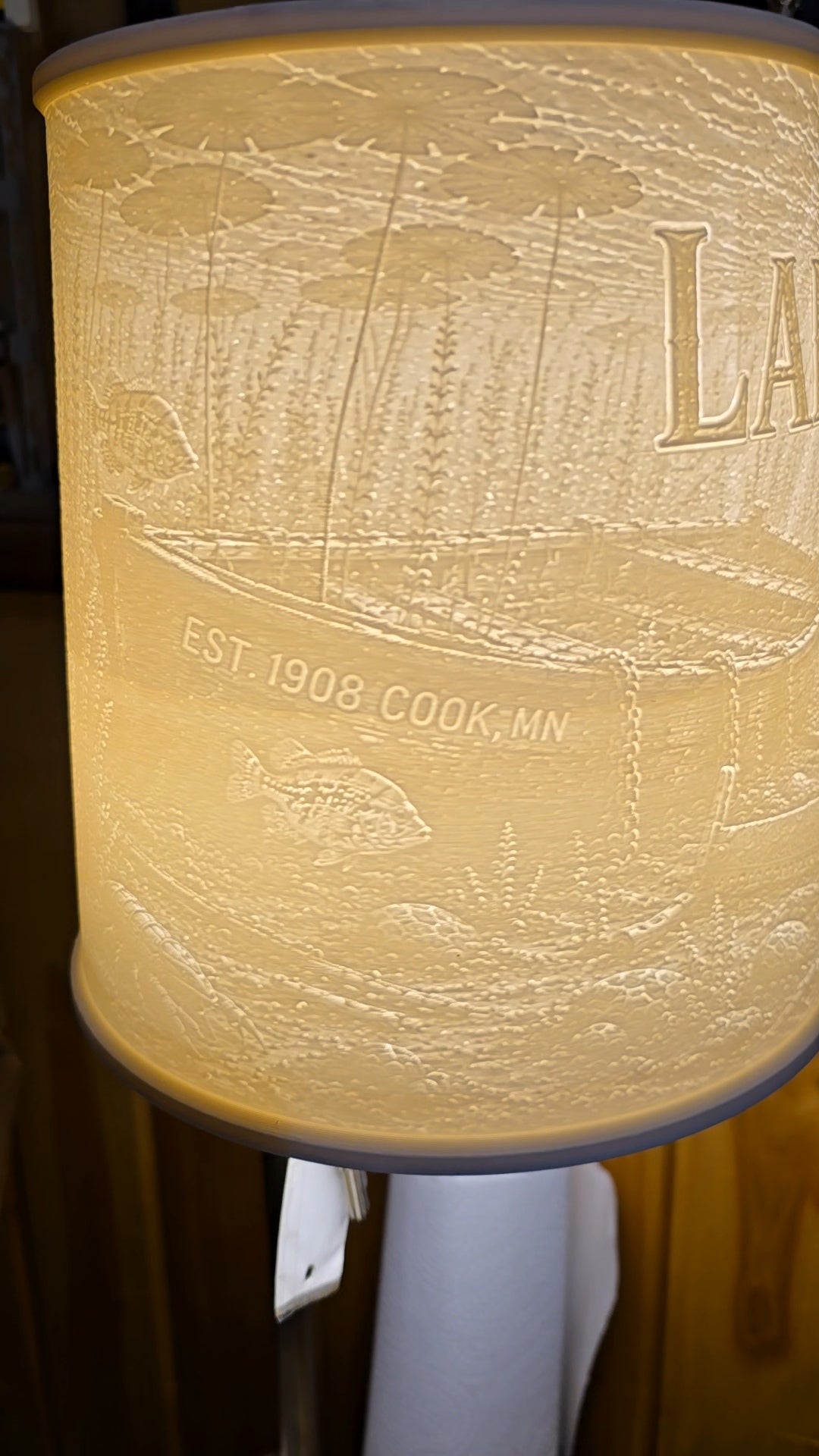 Lake Vermilion Cook MN design Top Mount lampshade