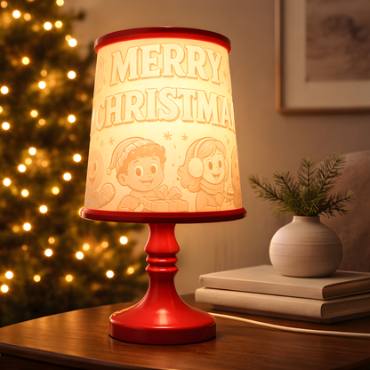 Mrs Claus and Friends table lamp