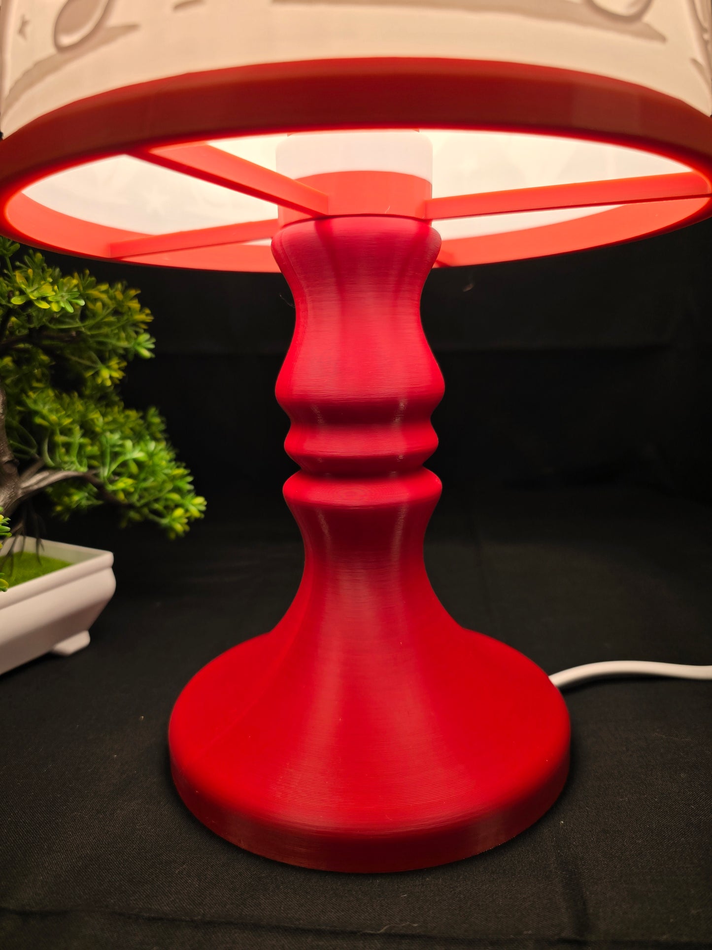 Santa Claus and Friends Merry Christmas table lamp
