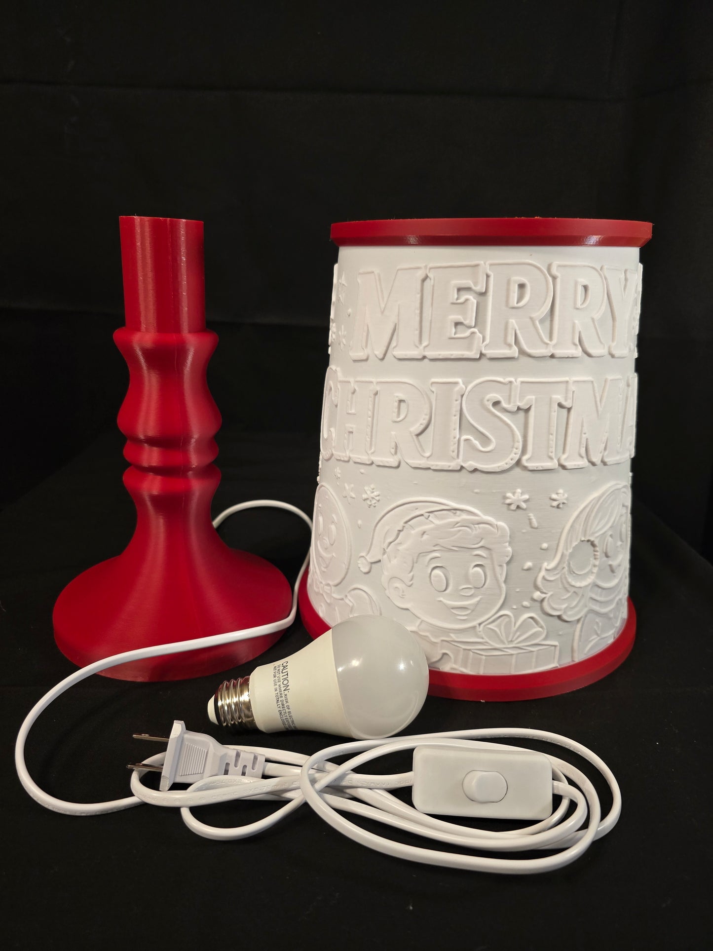 Mrs Claus and Friends table lamp