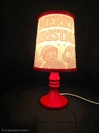 Mrs Claus and Friends table lamp