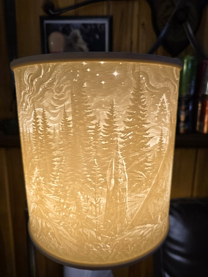 Moonlit Tee Pee Cannabis Wilderness Lamp Shade ONLY