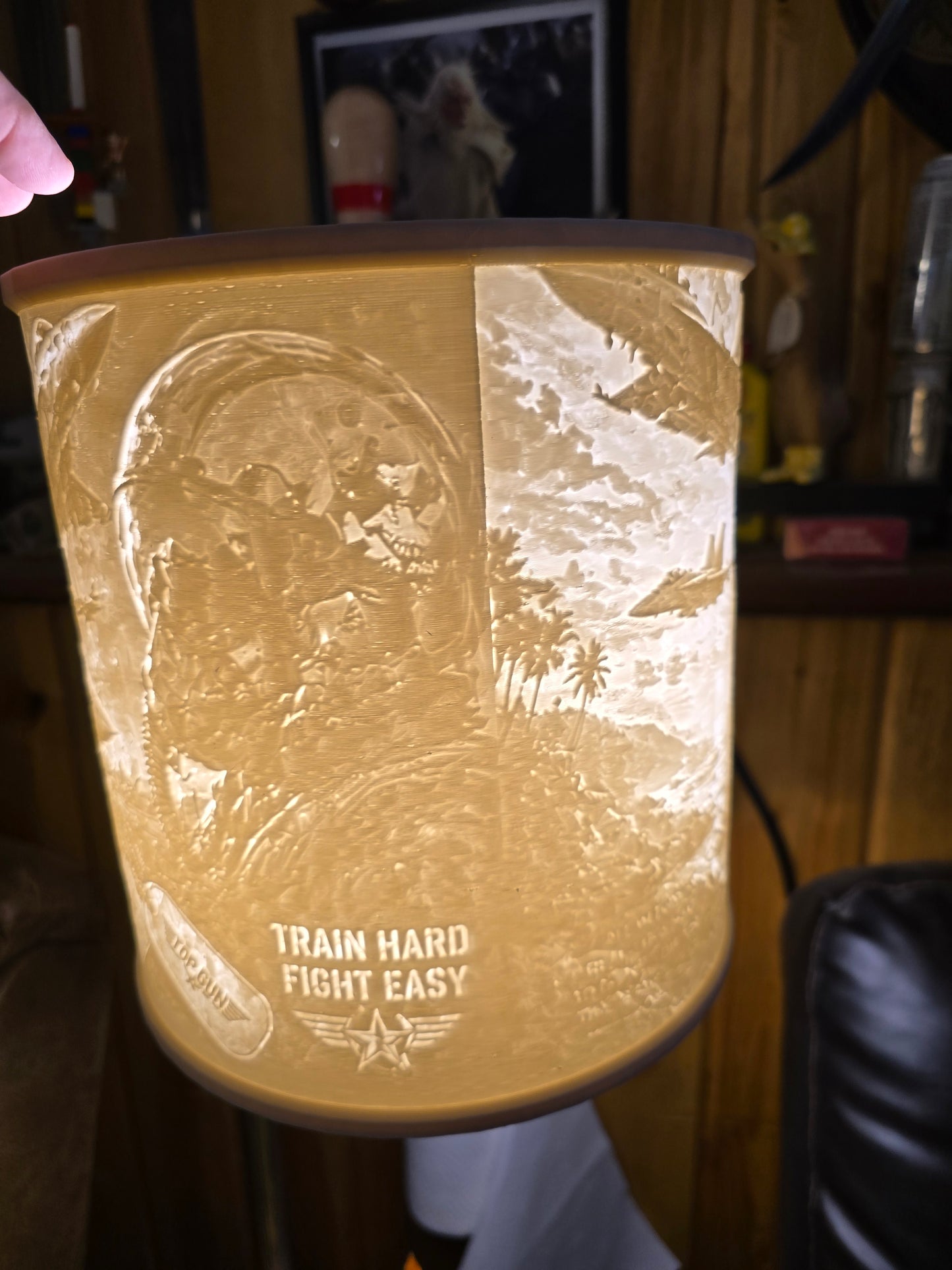 Top Gun Inspired Navy Lamp Shade