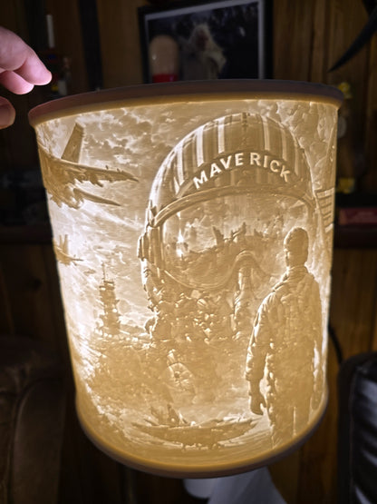 Top Gun Inspired Navy Lamp Shade