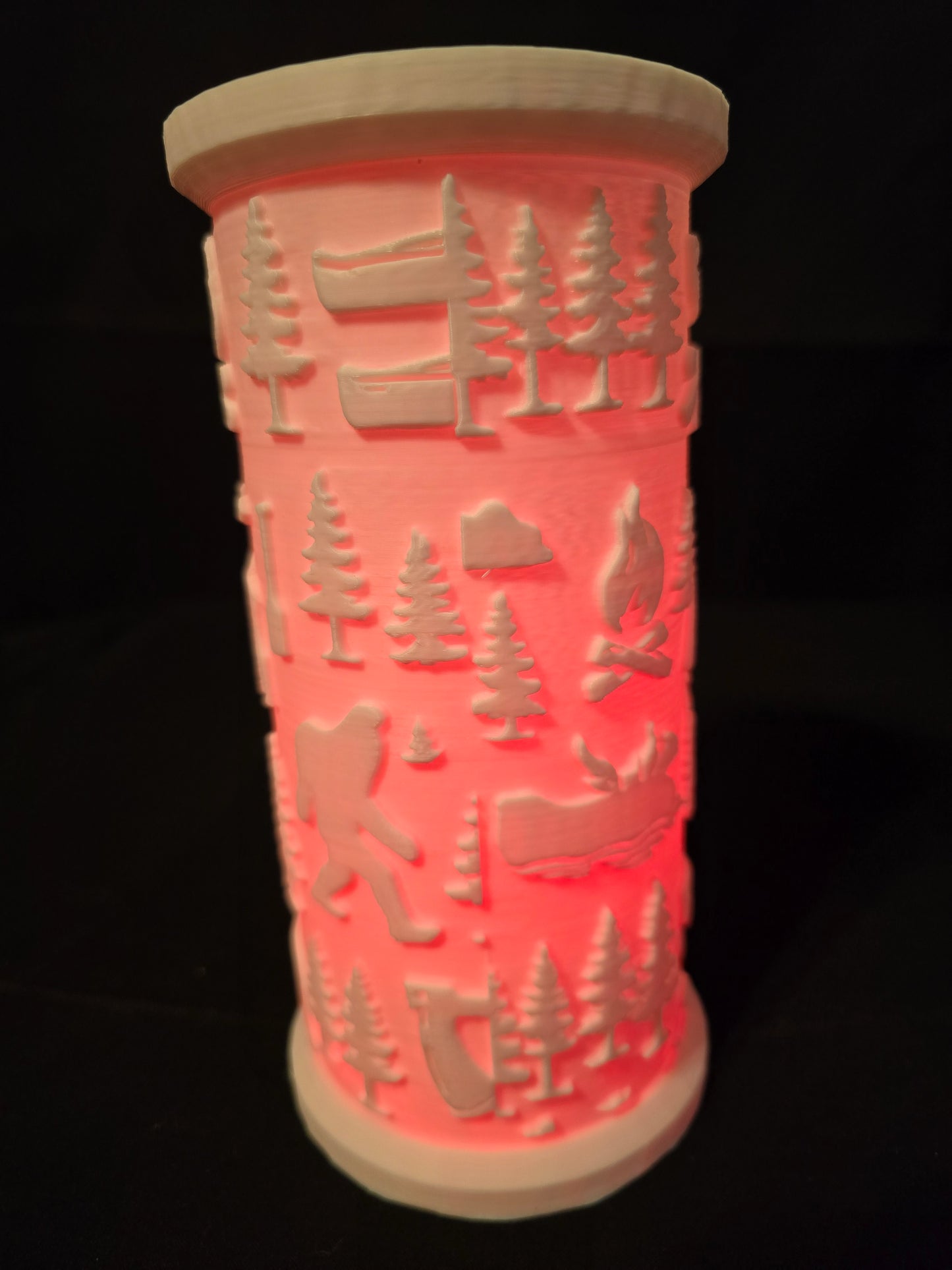 Rustic Woodland LED Lantern Version 1 with LED Light Puck included