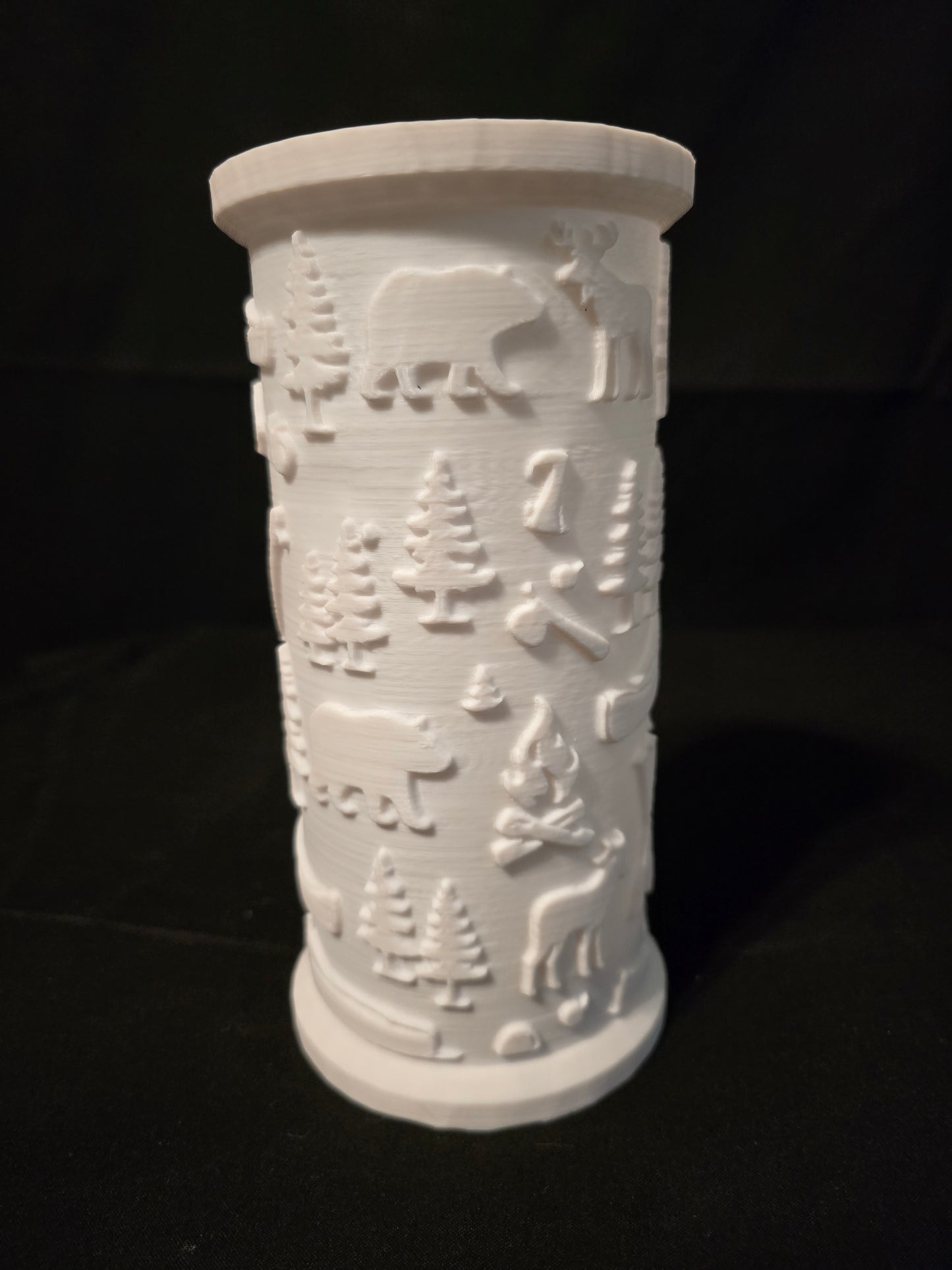 Rustic Woodland LED Lantern Version 1 with LED Light Puck included