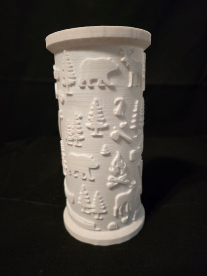 Rustic Woodland LED Lantern Version 1 with LED Light Puck included
