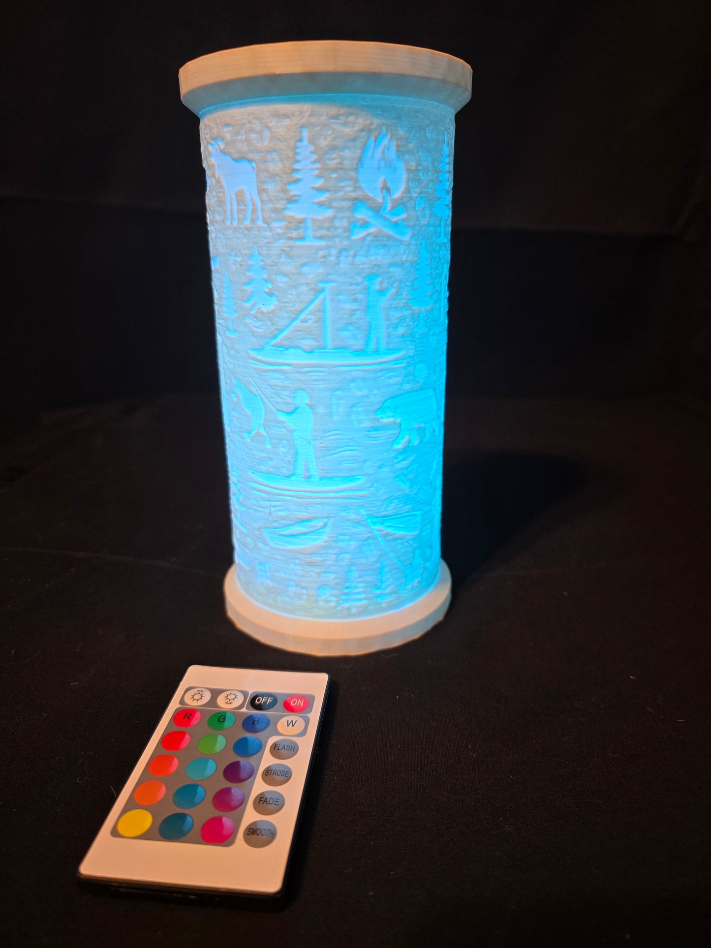 Rustic Woodland Paddle LED Lantern Version 2 with LED Light Puck included