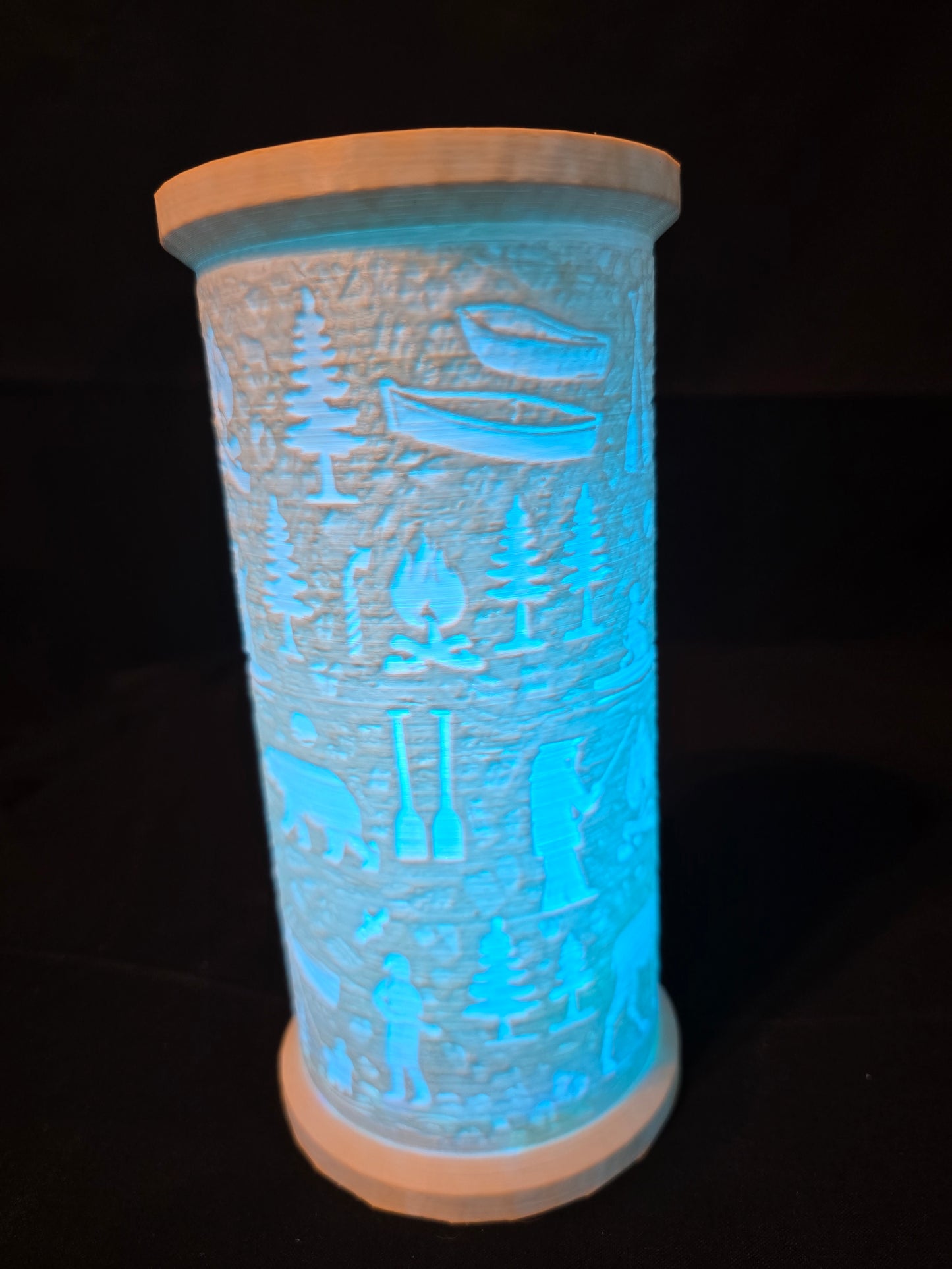 Rustic Woodland Paddle LED Lantern Version 2 with LED Light Puck included