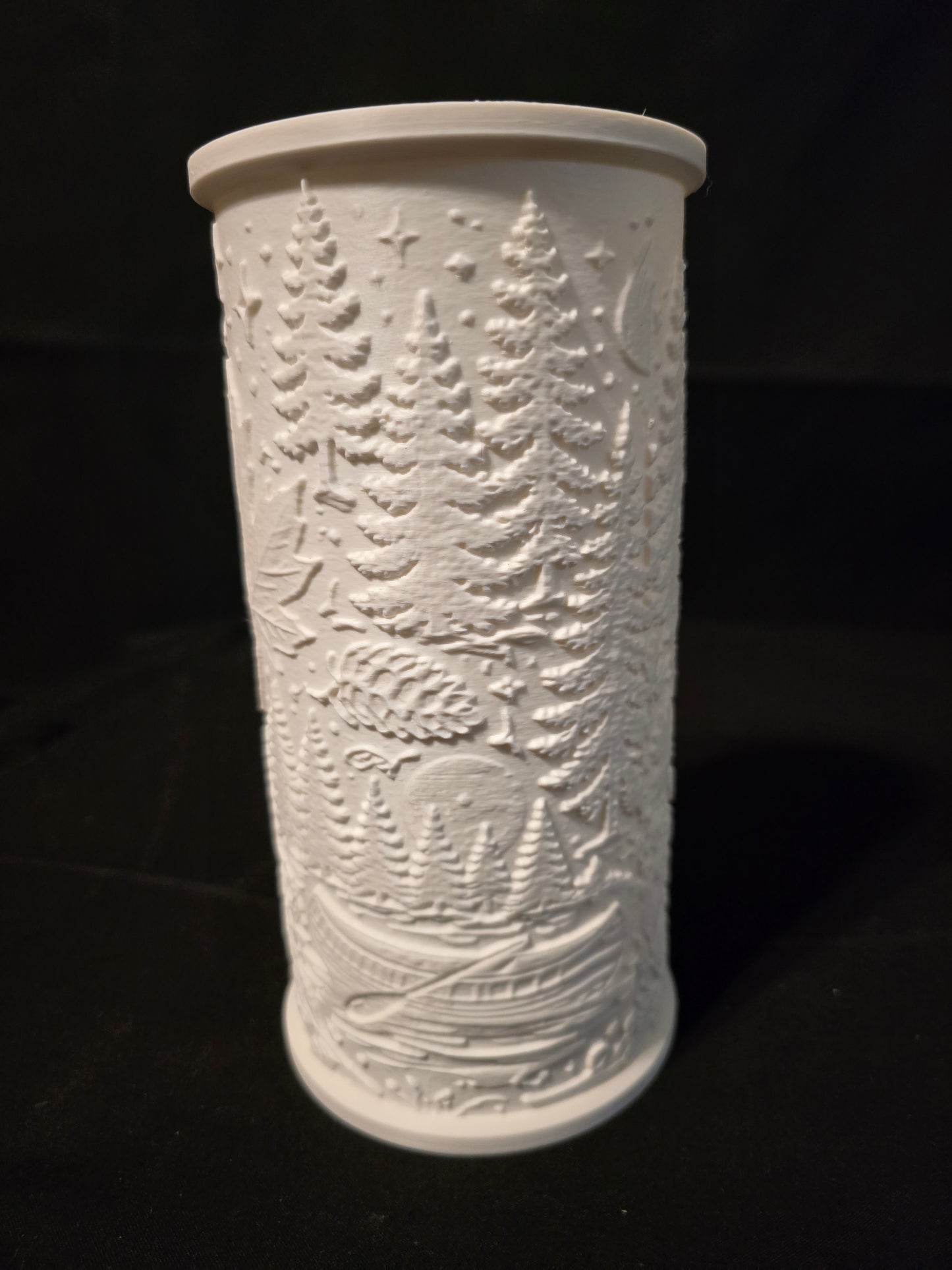 Rustic Woodland Up North LED Lantern Version 3 with LED Light Puck included
