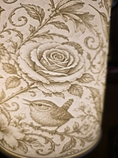 Birds of Spring design top mount lamp shade