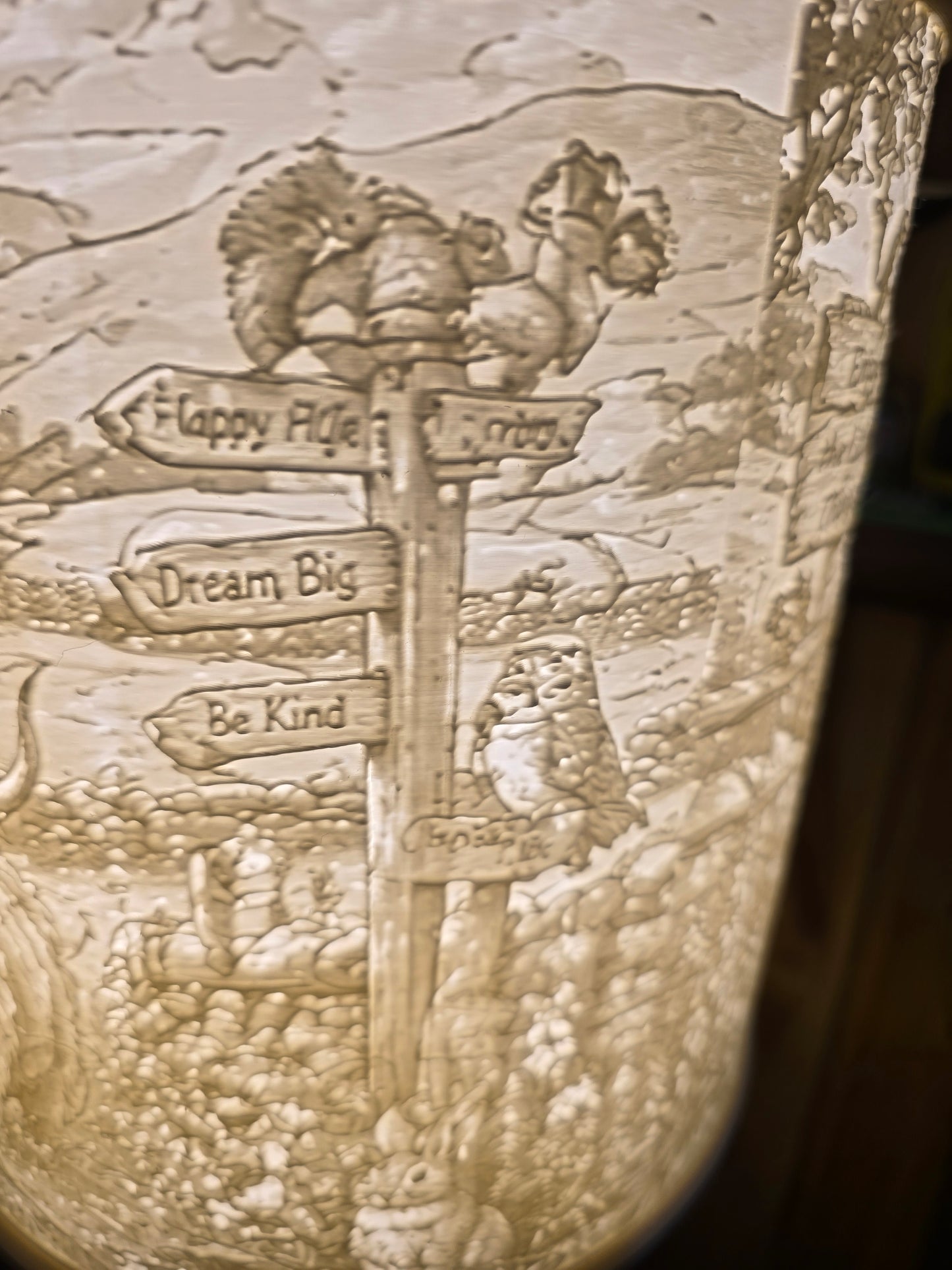 Highland cows and Friends design top mount lamp shade