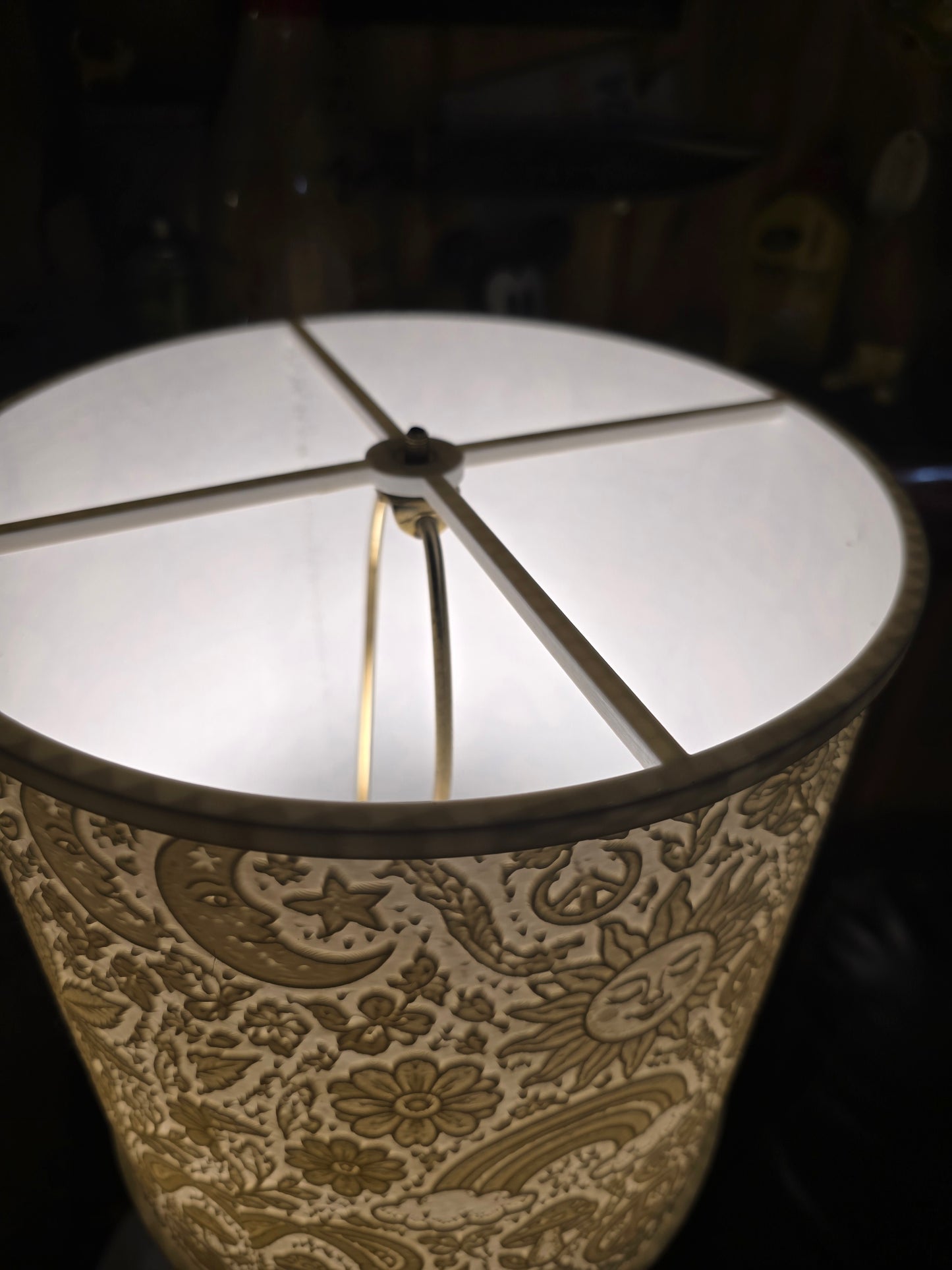 Good Vibes Hippy design top mount lamp shade