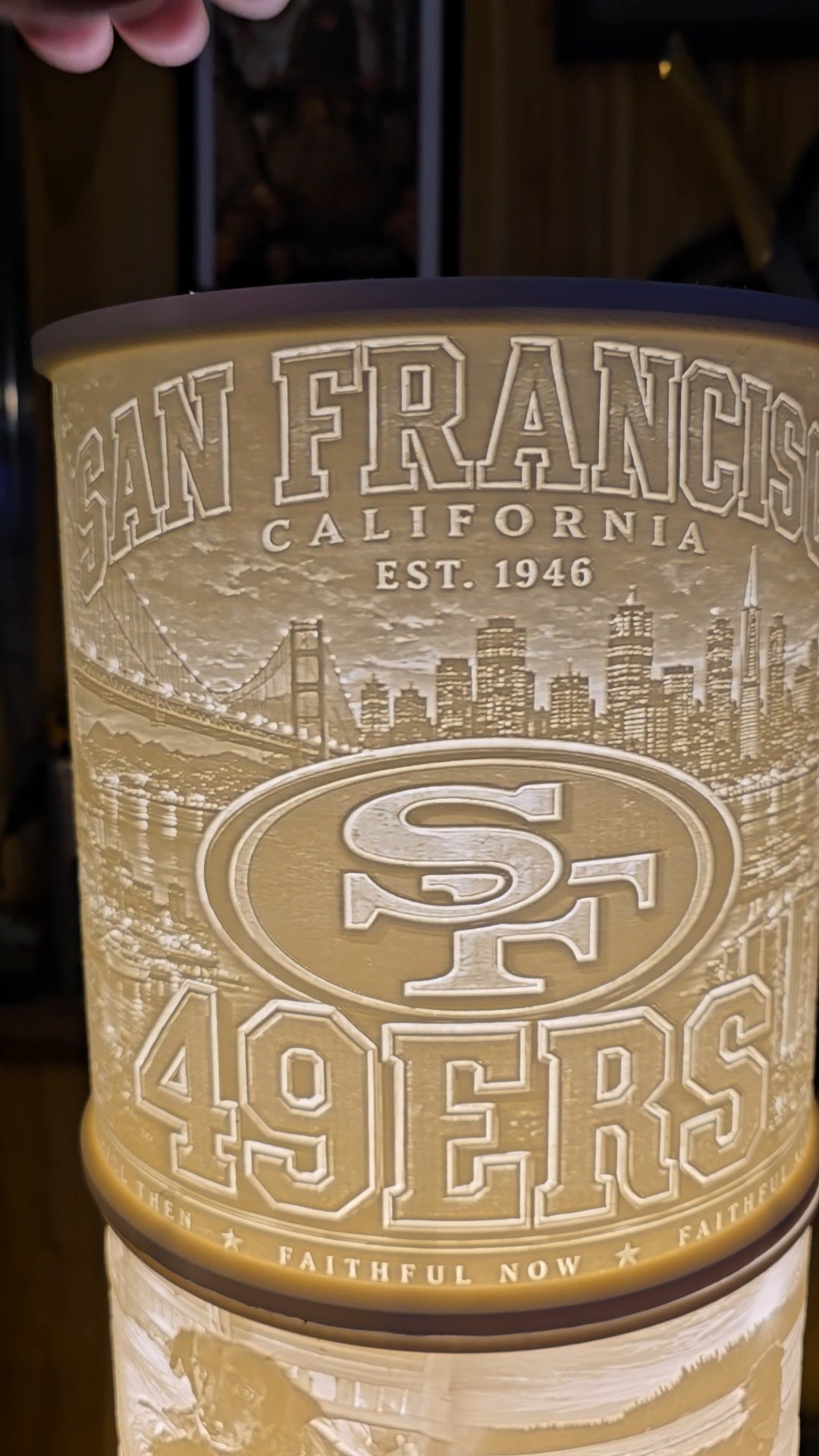 San Francisco 49ers Top Mount lampshade