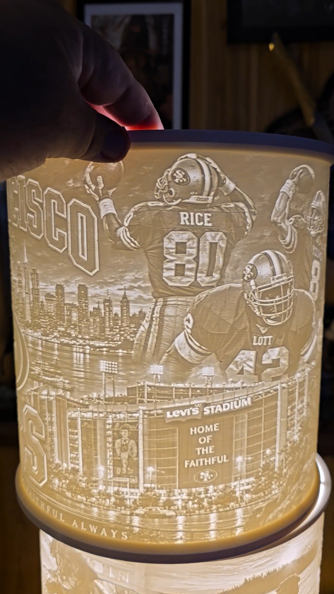 San Francisco 49ers Top Mount lampshade