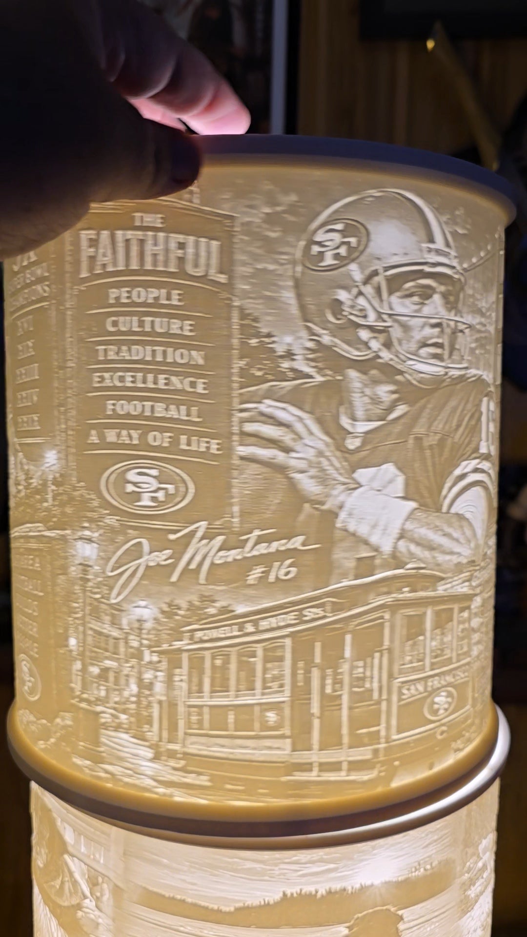 San Francisco 49ers Top Mount lampshade