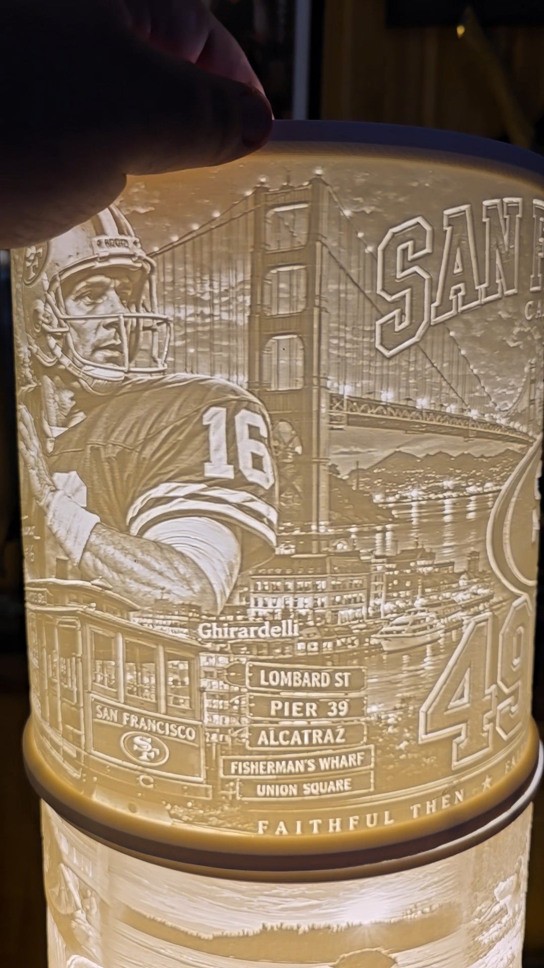 San Francisco 49ers Top Mount lampshade