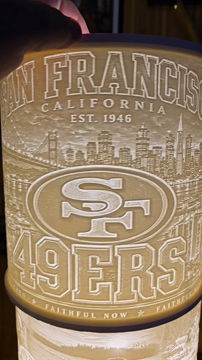 San Francisco 49ers Top Mount lampshade