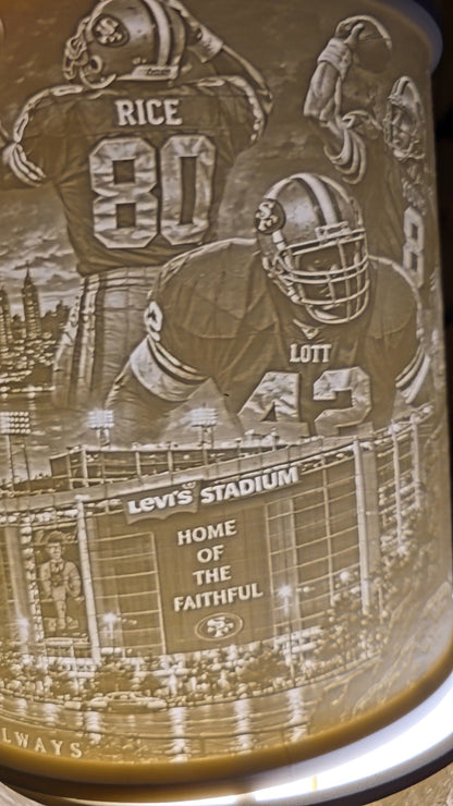 San Francisco 49ers Top Mount lampshade