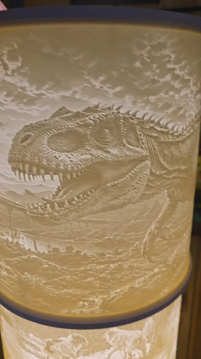 Jurassic Park themed top mount lampshade