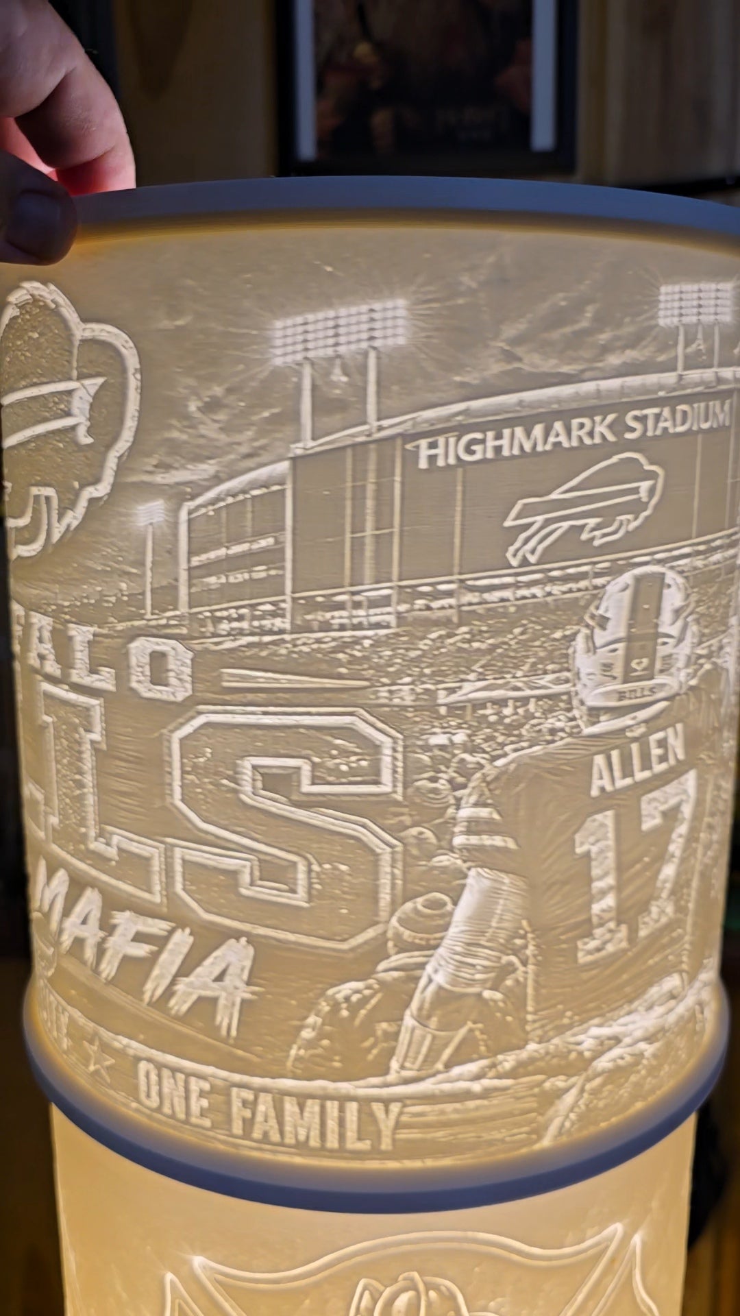 Buffalo Bills mafia ultimate fan top mount lampshade