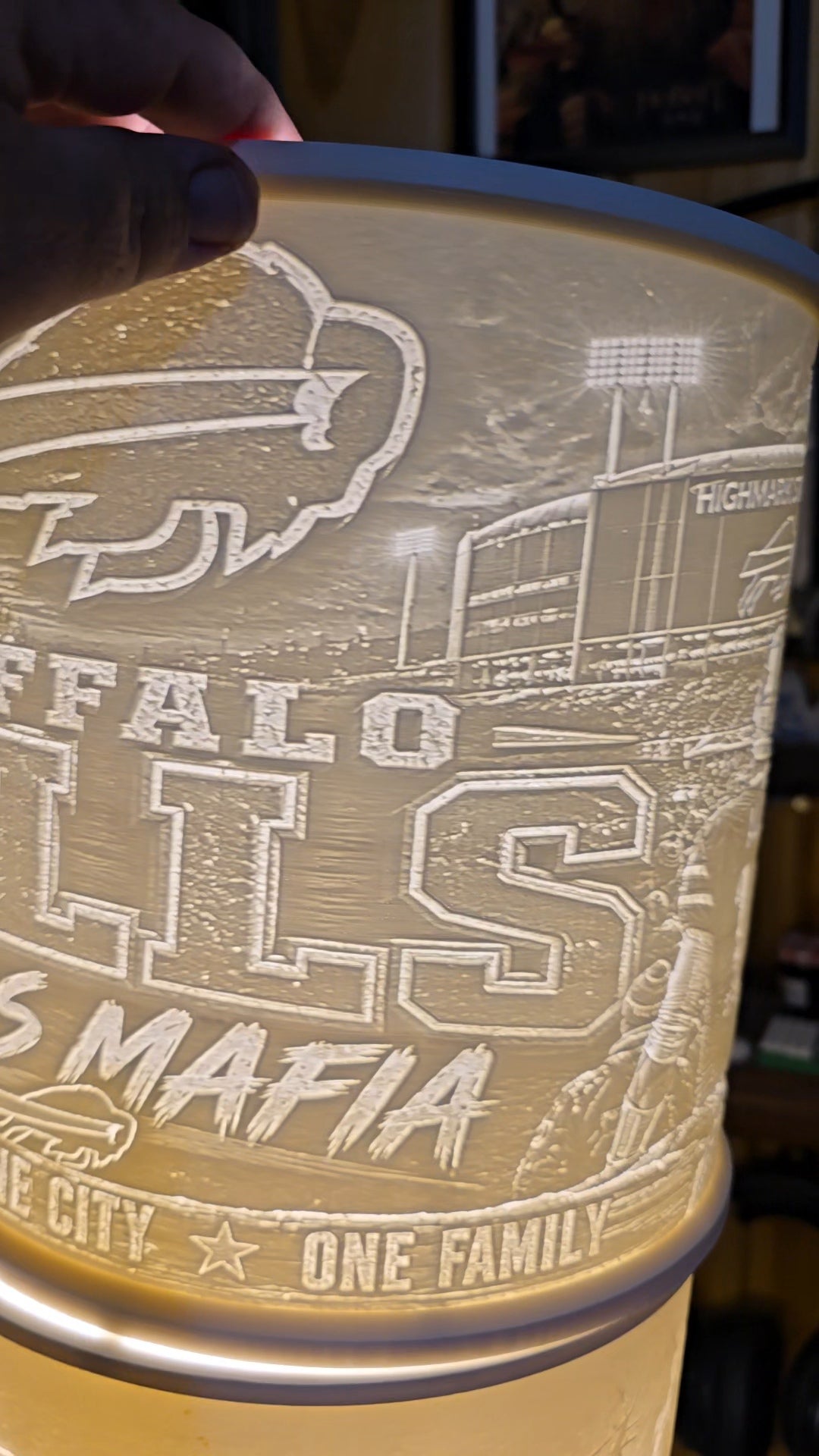 Buffalo Bills mafia ultimate fan top mount lampshade