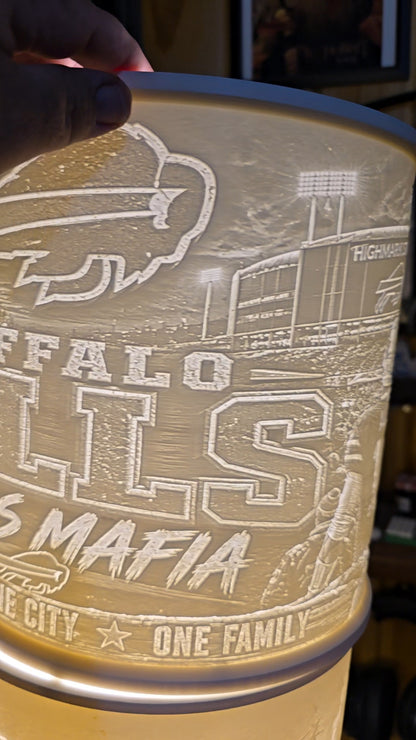 Buffalo Bills mafia ultimate fan top mount lampshade