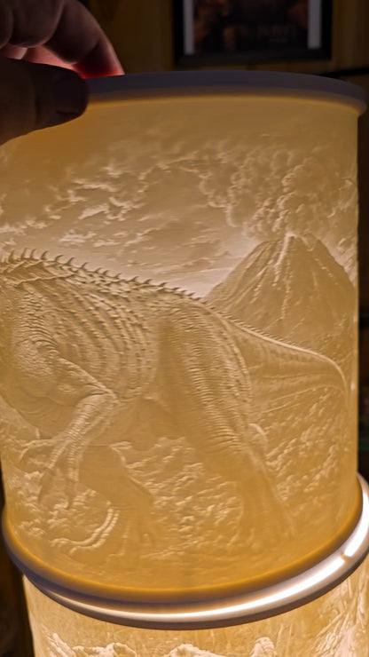 Jurassic Park themed top mount lampshade