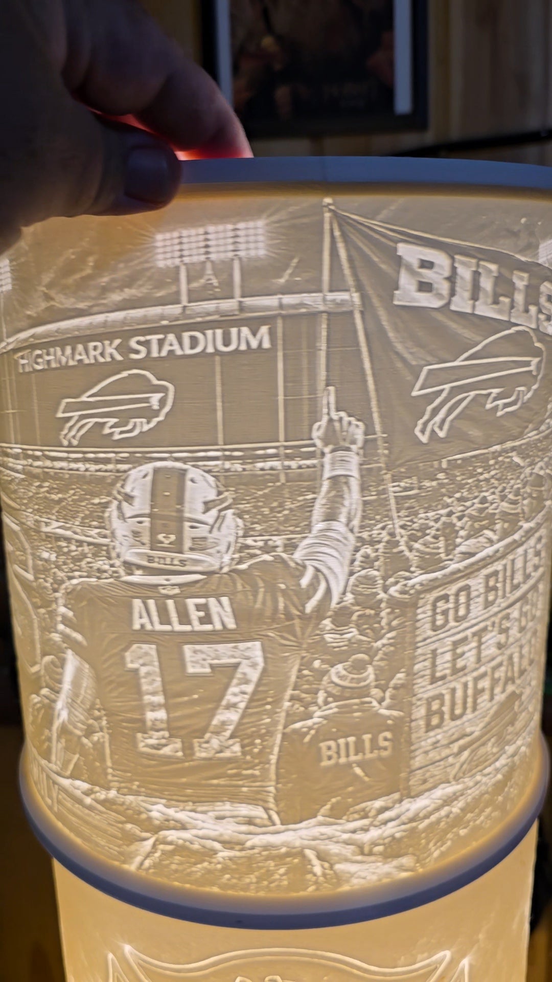 Buffalo Bills mafia ultimate fan top mount lampshade