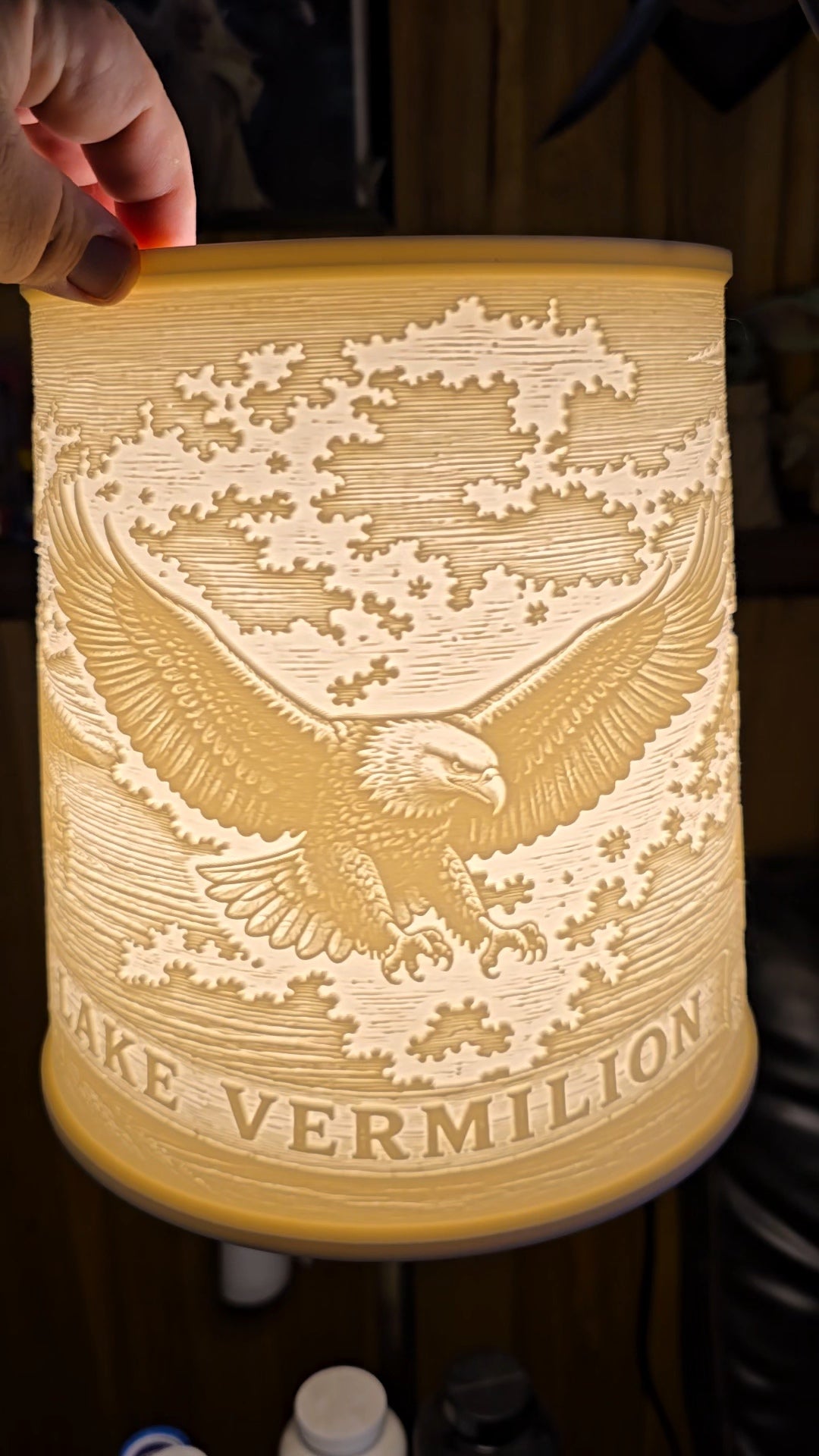 Lake Vermilion vintage eagle design top mount