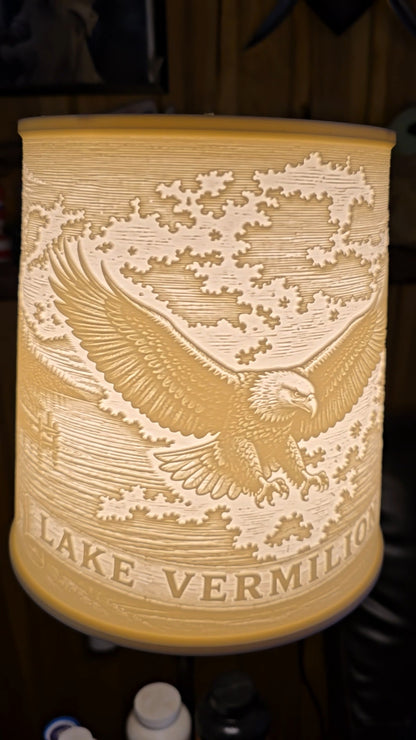 Lake Vermilion vintage eagle design top mount