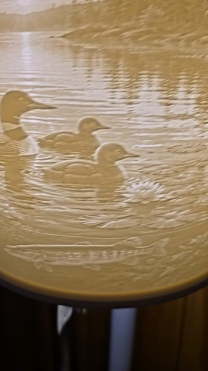 Loons on the lake Top Mount Lampshade only