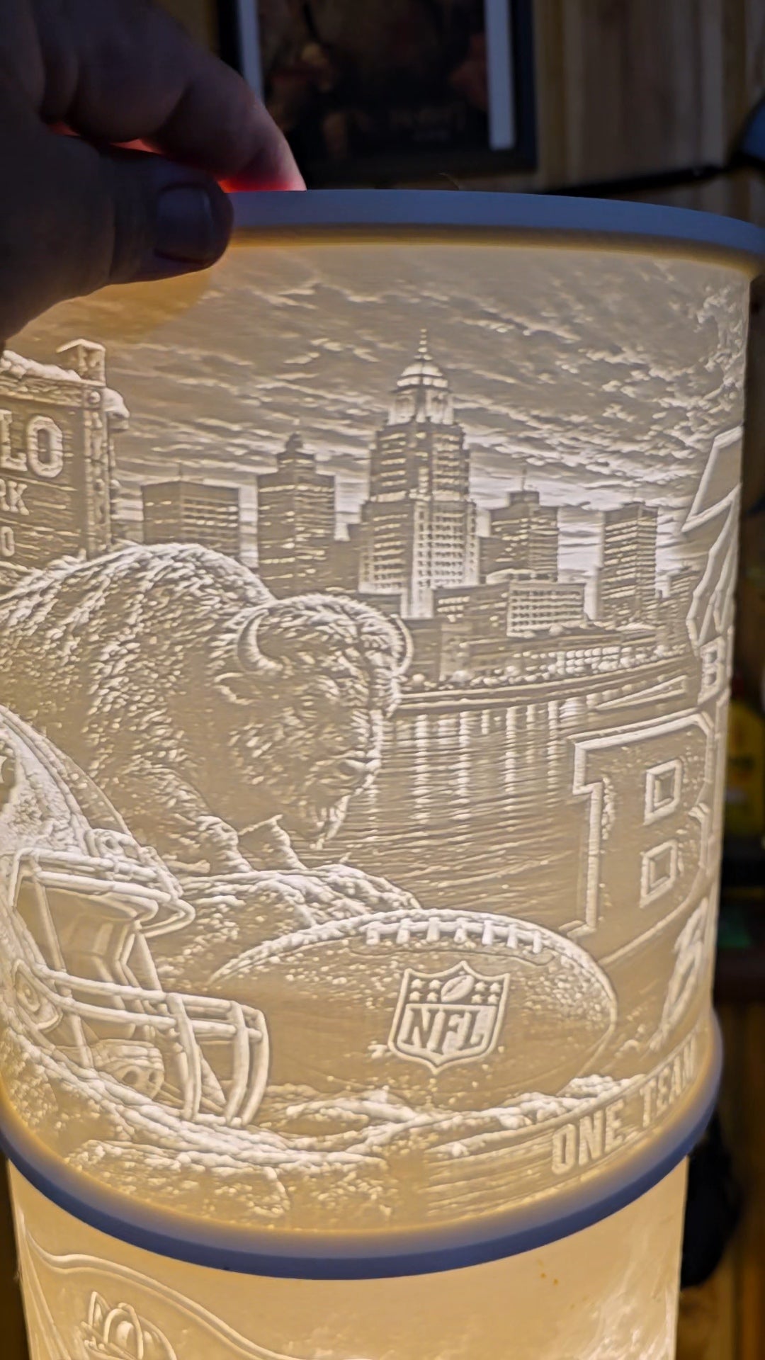 Buffalo Bills mafia ultimate fan top mount lampshade