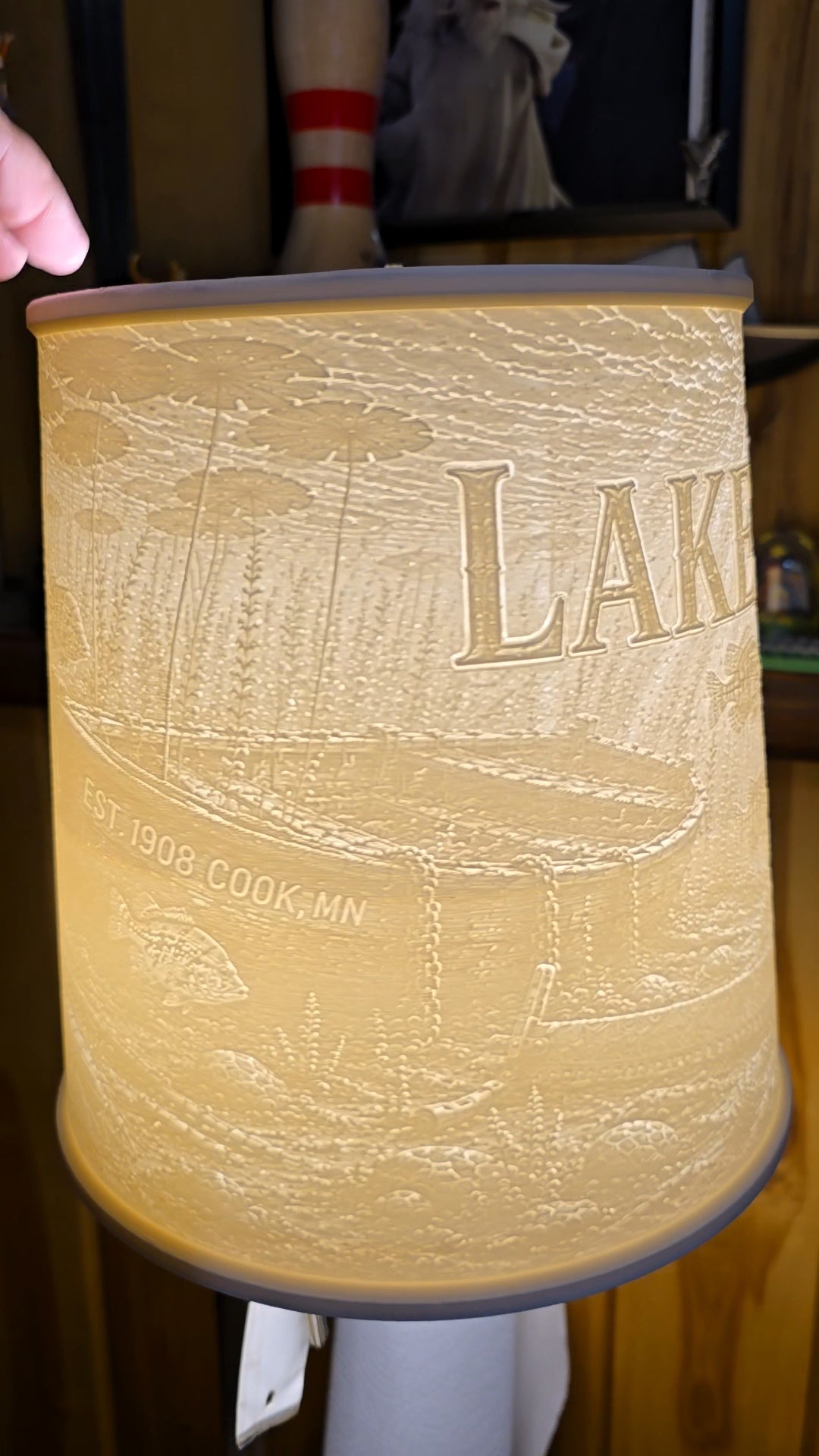 Lake Vermilion Cook MN design Top Mount lampshade