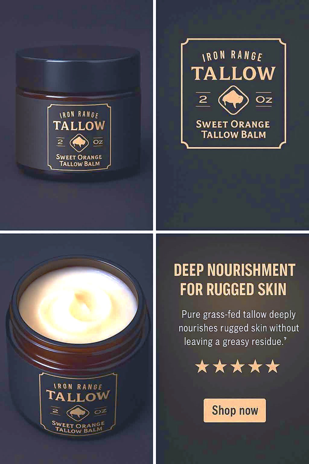 Iron Range Tallow Body Balm Moisturizer